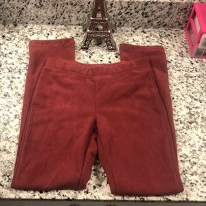 Girl burgundy sweat pants